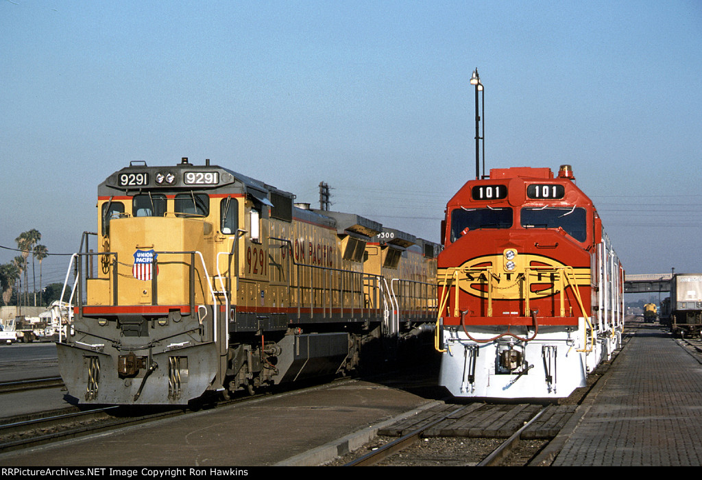 ATSF 101:6 and UP 9291